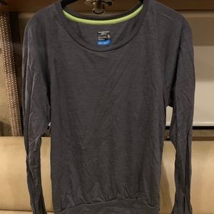 DBHAWK Womens O-Neck Plaid Loose Pullover Long Sleeve Tunic Tops Side Split Plain Shirts Top Casual T Shirt